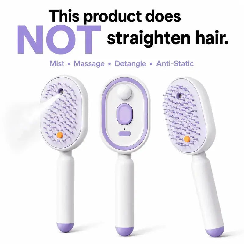 Mist, massage, detangle and anti-static – this brush does not straighten hair
